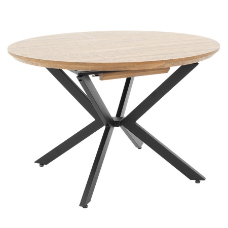 Разтегателна маса Лидия MDF в цвят орех - черен 120 - 160x120x79см