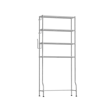 Рафт за баня WC Songmics Сив 83x30x179 см