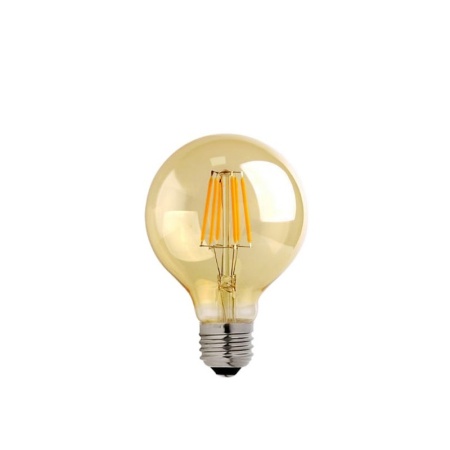 Светодиодна крушка G80 4W E27 3000K 200-220V с размери 8x8x12 cm