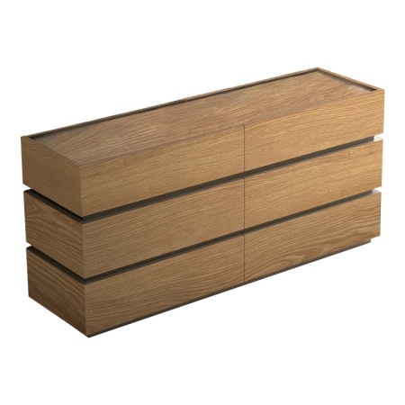 Скрин, Sonlen, Pako World, MDF, дъб, 120x40x72 см