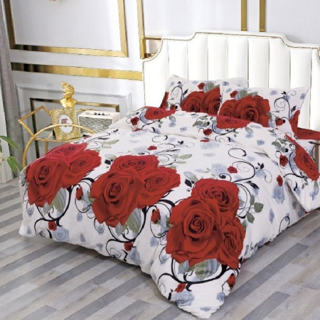 Спално бельо с ластик 180x200 Розово (Коколино)