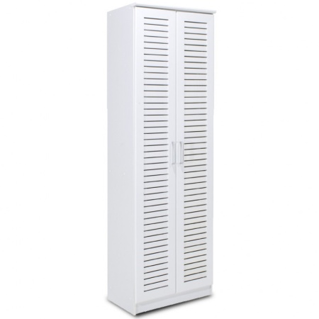 Шкаф за обувки Sante 21 чифта бял 60x37x183 см