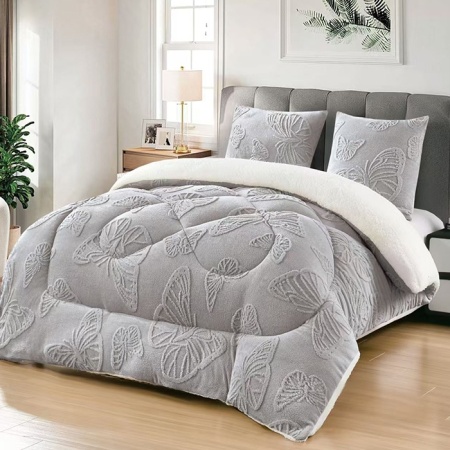Cocolino с дебел косъм и вълна V26 Grey, 4,5 кг, 200x230