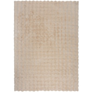 Вафлен килим Вафлена изкуствена кожа слонова кост 80X150 cm, Flair Rugs - Img 2