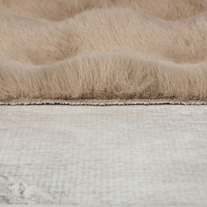 Вафлен килим от изкуствена кожа Taupe 160X230 cm, Flair Rugs - Img 4