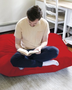 Градински пухен фотьойл Cushion Червен 100x100x20 см - Img 7