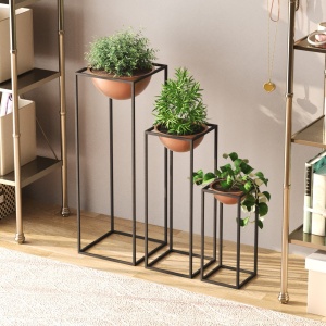 Декоративен саксий GED019B Месинг 28x80x28 см - Img 2