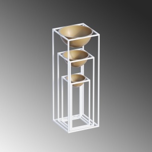 Декоративен саксий GED019C Златен 28x80x28 см - Img 6