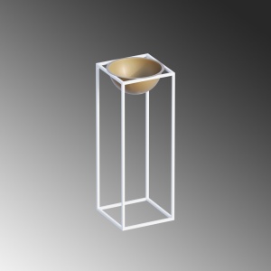 Декоративен саксий GED021C Златен 22x60x22 см - Img 5