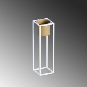 Декоративен саксий GED023C Златен 15x50x15 см - Img 5