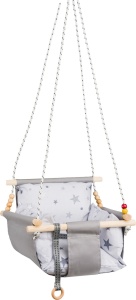 Детски люлеещ се стол Selale Grey 40x32 cm - Img 1