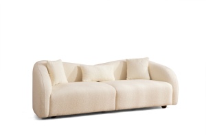 Диван за 3 места Венеция Крем 236x76x91 см - Img 10