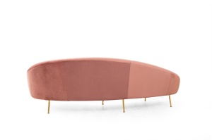 Диван за 3 места Есес Розов 255x120x85 см - Img 6