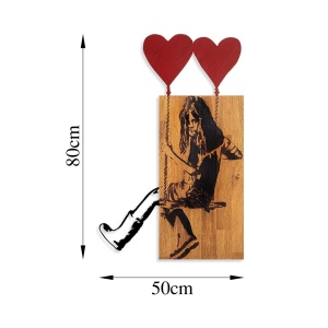 Картина от дърво и метал Banksy Нук 50x80x3 см - Img 8