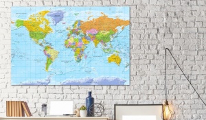 Картина от корк - Orbis Terrarum [Карта от корк] 90x60 см - Img 2
