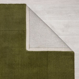 Килим с текстурирана вълнена рамка зелено 160X230 см, Flair Rugs - Img 3
