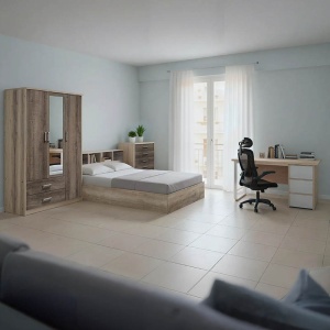 Комплект мебели за спалня от 5 части Intermission Castillo-toro 167.5x221x84 см
