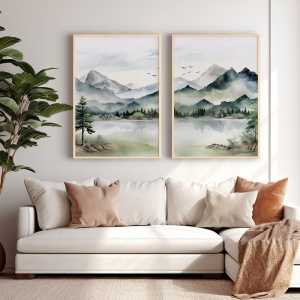 Комплект от 2 дъски Crelo Multicoloured Crelo 33x1,5x48 cm
