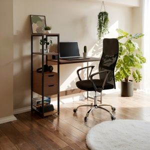 Комплект от 2 части студентски офис мебели и офис стол Gloryn Pako World Black 80x37x123 cm - Img 2