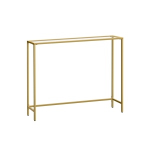 Конзола Vasagle Златна 100.5x20x80 см - Img 1