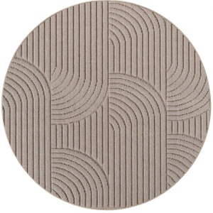 Кръгъл килим, Helix V2, бежов, 200x200 см - Img 2
