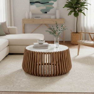 Масичка за кафе Mable Natural 80x80x45 cm