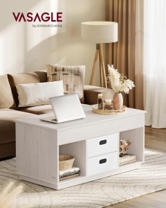 Масичка за кафе Vasagle Beige 100x50x48,5 cm