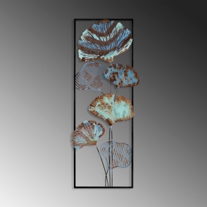 Метална картина Fig Многоцветна 32x90x4 см - Img 5