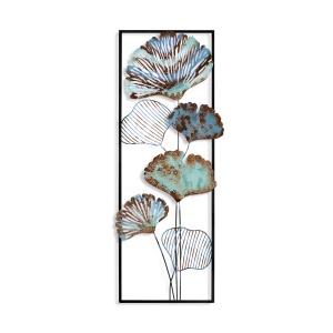 Метална картина Fig Многоцветна 32x90x4 см - Img 7