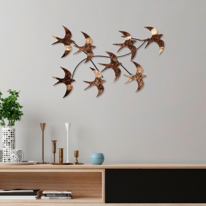Метална картина Flying Multicolor 69x41x7 см - Img 1