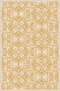 Модерен килим, елемент Ирис, златист, 80x150, 1800 гр/м²