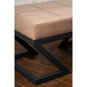 Пейка Krupa Brown 92x44x46 cm - Img 3