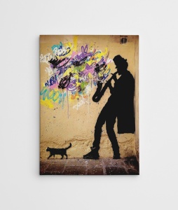 Платно за стена WY40 Multicolour 70x100 cm - Img 3