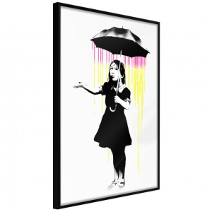 Постер - Banksy: Nola, с черна рамка, 20x30 см