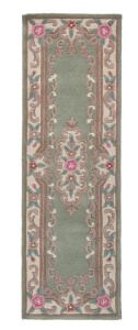 Пътека Aubusson зелена 67X210 см, Flair Rugs - Img 2