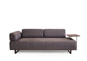 Разтегателен диван за 3 места Infinity Антрацит 220x90x80 см - Img 9