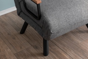 Разтегателен фотьойл Sando Светлосив 175x60x60 см - Img 4