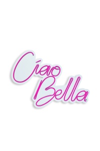 Светеща LED декорация за стена Ciao Bella Розова 32x45x2 см - Img 5