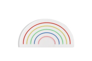 Светеща LED декорация за стена Rainbow Мултиколор 50x26x2 см - Img 7