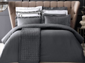 Спално бельо King Size Linea Антрацит (Египетски памук)