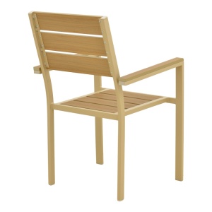 Стифиращ се градински стол, Breze, натурален, 60x57.5x88 см - Img 3