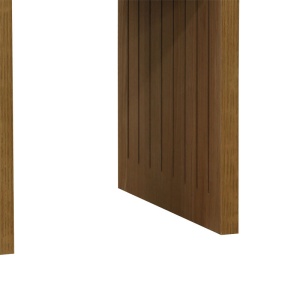 Странична масичка Focused MDF в цвят естествено дърво 40x40x50см - Img 3