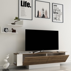 ТВ конзола Матера Орех 150x41.6x31.5 см - Img 2