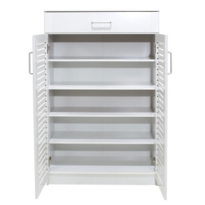 Шкаф за обувки Sante 20 чифта бял 80x37x123 см - Img 4