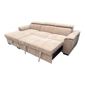 Coltar extensibil dreapta, Lemance, Bej, 255x168x82 cm - Img 3