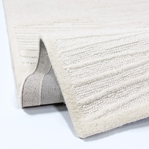 Covor traversa Sculptured Blocks Alb 80x230 cm - Img 2