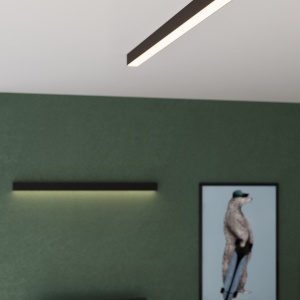 LED полилей 3000K, Pinne, черен, 200x6x6 см - Img 9