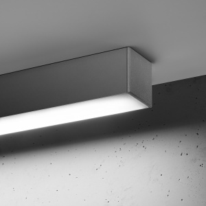 LED полилей 4000K, Pinne, сив, 200x6x6 см - Img 5