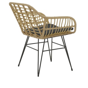 Naoki B Pako World Natural 80x80x78 cm комплект градинска маса и столове 5 броя - Img 6