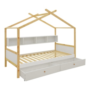 Pat montessori, Discovery Montessori, Pako, Alb 97x195x140 cm - Img 3